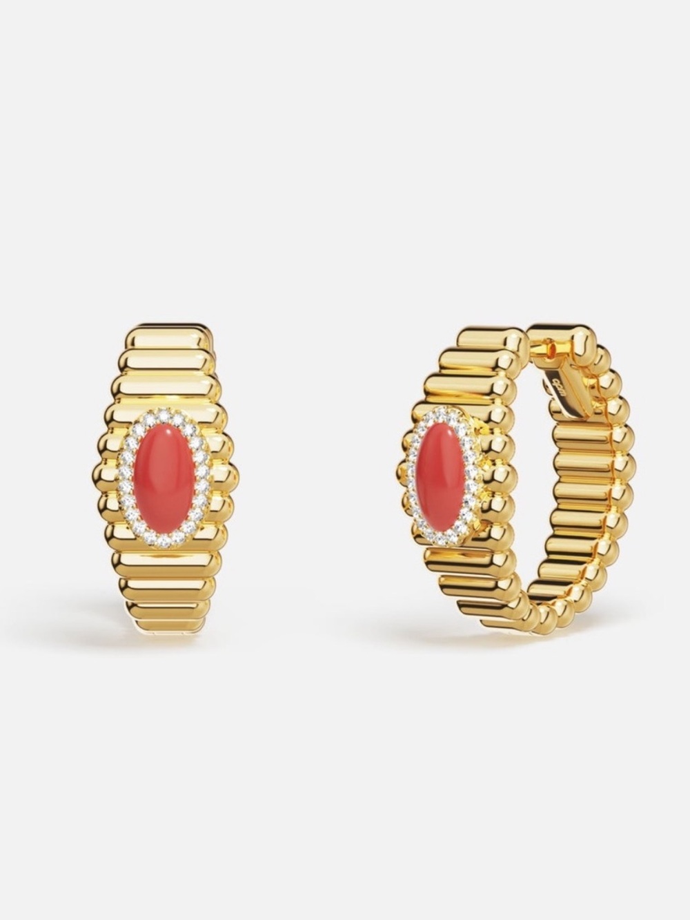 APM Monaco Les Calanques Coral Hoops